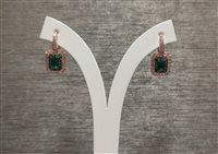 Ohrringe Dame in Rosègold Smeraldo M80B06011402870